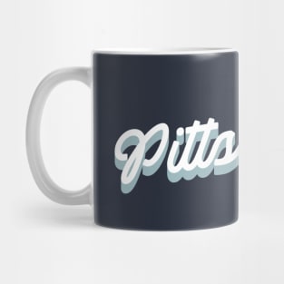 Pittsburgh cursive script Mug